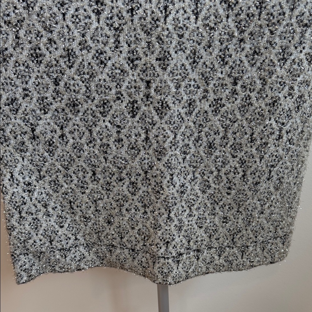 Sandro Paris Black and Cream Tweed Mini Skirt - Picture 5 of 11